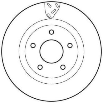 Гальмівний диск передній Mitsubishi ASX / Jeep Compas, PatRiot / Dodge Avenger, Caliber / Chrysler Jurid 562790JC