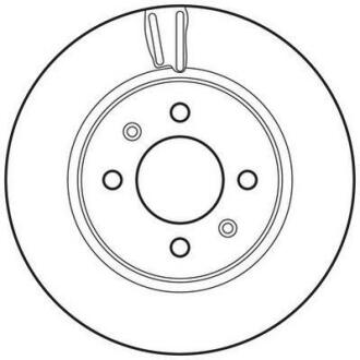 Гальмівний диск передній Hyundai i20 I, II (2008-2020) Jurid 562796JC