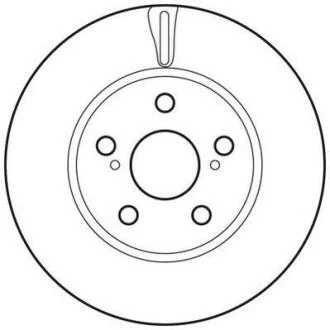 Гальмівний диск передній Toyota Prius (2003-2009) Jurid 562797JC