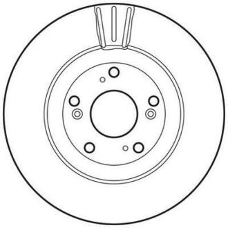 Гальмівний диск передній Honda Civic VIII, CR-V II Jurid 562807JC