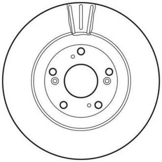 Гальмівний диск передній Honda Civic VIII, CR-V II Jurid 562807JC