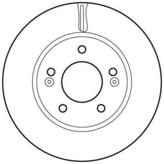 Гальмівний диск передній Hyundai Accent, Elantra Jurid 562817JC