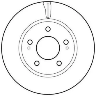 MITSUBISHI диск гальмівний передн.Lancer 1.6/2.0 03-,Space Runner 2.0/2.4 99- Jurid 562820JC