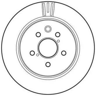Гальмівний диск задній Lexus GS, IS / Toyota Crown, Mark X (2003->) Jurid 562823JC