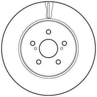 Гальмівний диск передній Lexus RX / Toyota Harrier HighLander (2003->) Jurid 562824JC