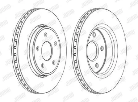 Гальмівний диск Jurid 562854JC-1