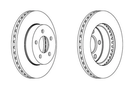 Гальмівний диск Jurid 562856JC