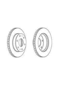 Гальмівний диск передній TOYOTA HILUX VII Jurid 562861JC