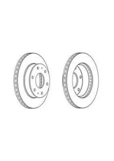 Гальмівний диск передній TOYOTA HILUX VII Jurid 562861JC