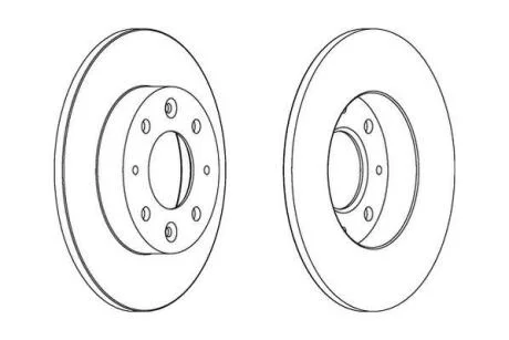 Диск гальм. KIA CARENS II Jurid 562865JC