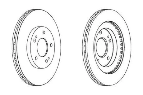 Гальмівний диск передній Mitsubishi Pajero Jurid 562875JC