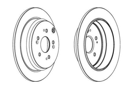 Гальмівний диск передній Audi A4 (B8), A5, Q5 Jurid 562888JC-1