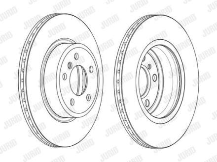 Гальмівний диск передній BMW 5-Series Jurid 562889JC