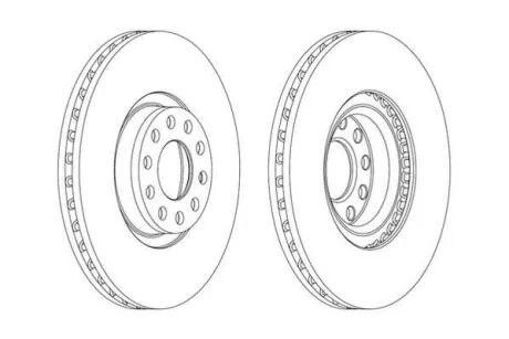 Гальмівний диск передній Audi A6 (1997->) Jurid 562890JC-1