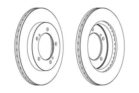 SUZUKI диск гальмівний передн.Vitara -98 Jurid 562906JC