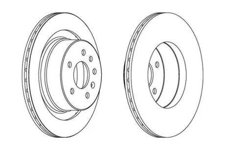 Гальмівний диск задній Saab 9-5 Jurid 562909JC