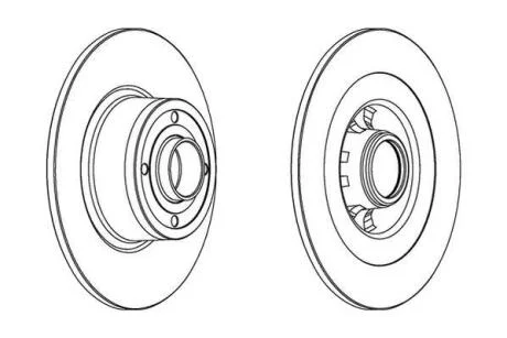 Гальмівний диск задній Renault Megane II, Scenic II Jurid 562935JC-1