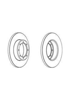 Тормозной диск задний (302x18) Interstar NV400 Movano B Master III 10- (спарка) Jurid 562941JC