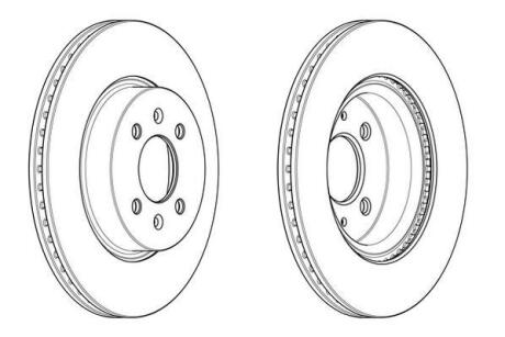 Гальмівний диск передній HYUNDAI I20 / KIA Rio Jurid 562944JC
