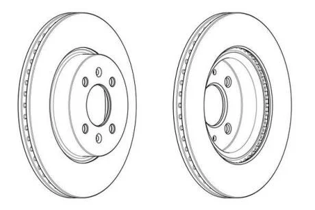Гальмівний диск передній HYUNDAI I20 / KIA Rio Jurid 562944JC