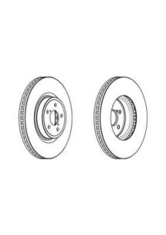 Гальмівний диск передній Subaru Legacy, Forester, Outback Jurid 562945JC-1