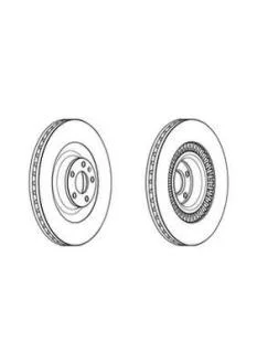 Гальмівний диск передній Audi A6 (2006->) Jurid 562946JC-1