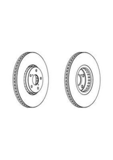 Гальмівний диск Jurid 562950JC-1