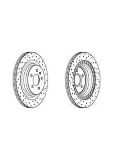 Гальмівний диск задній Mercedes M-Class (W166) ML Jurid 562956JC