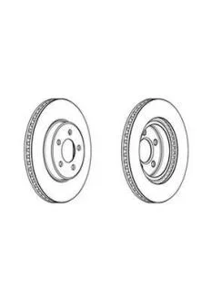 Гальмівний диск передній Chrysler 300C 2005- Jurid 562965JC