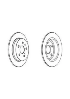 Гальмівний диск задній Fiat Sedici / Suzuki Swift III, SX4 Jurid 562967JC