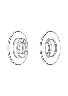 Гальмівний диск Jurid 562968JC