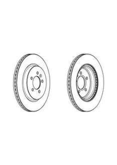 Гальмівний диск задній Hyundai Grandeur, Sonata VII, i30/ KIA Ceed, Optima, Soul II, Xceed Jurid 562975JC