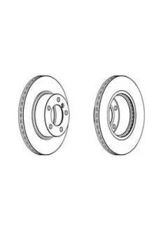 Гальмівний диск передній BMW 1-Series, 3-Series, 4-Series Jurid 562976JC