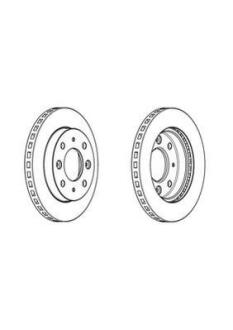 ROVER гальм. диск перед. CITYROVER 1.4 Elegance 03-05 Jurid 562977JC