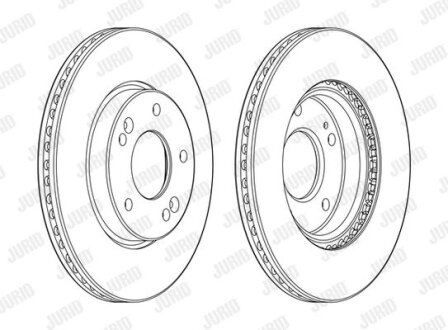 Гальмівний диск передній Hyundai Elantra, Kona, Veloster, i30 / KIA Ceed, Seltos Jurid 562986JC