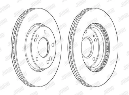 Гальмівний диск передній Hyundai Elantra, Kona, Veloster, i30 / KIA Ceed, Seltos Jurid 562986JC