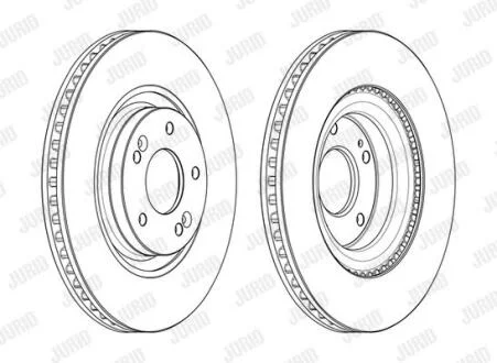Гальмівний диск передній Hyundai Grandeur, Kona, Sonata VII, i40, ix35 / KIA Ceed, Optima, Xceed Jurid 562987JC