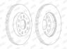 Гальмівний диск передній Audi A3 / Seat Leon / Skoda Octavia III / VW Golf VII Jurid 562990JC-1 (фото 1)