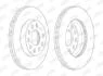 Гальмівний диск передній Audi A3 / Seat Leon / Skoda Octavia III / VW Golf VII Jurid 562990JC-1 (фото 1)
