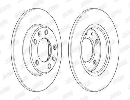 Гальмівний диск задній PEUGEOT 308 Jurid 562996JC