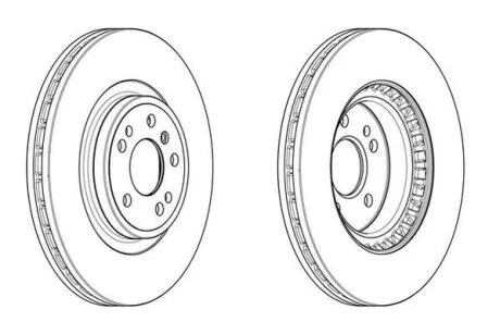 Гальмівний диск передній Mercedes GLE, M-Class, GLE Coupe Jurid 563002JC-1