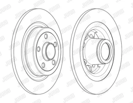 Гальмівний диск з підшипником Jurid 563003J-1