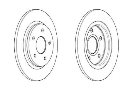 Гальмівний диск задній VW Routan / FIAT Freemont / DODGE Journey / CHRYSLER Grand Voyager Jurid 563011JC