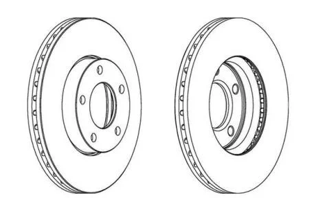 MAZDA диск гальмівний перед.Mazda 3, 5 Jurid 563028JC