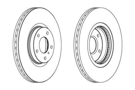 Гальмівний диск передній Nissan Murano / Infiniti G, M35, M45 Jurid 563032JC-1