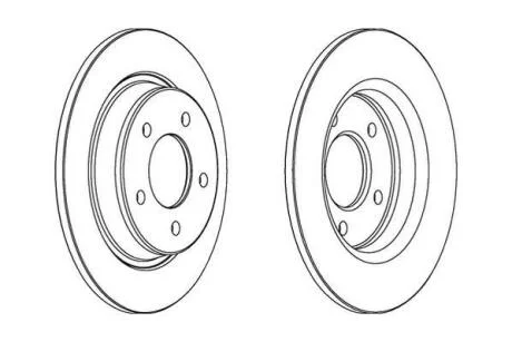 Гальмівний диск задній Mazda 3, 5 Jurid 563043JC
