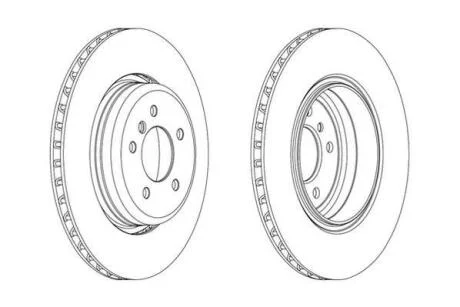 Гальмівний диск задній BMW 5-Series, 6-Series Jurid 563069JC