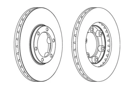 Гальмівний диск Jurid 563072JC