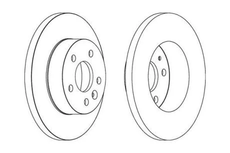Гальмівний диск передній MERCEDES-BENZ V-class, Vito Jurid 563074JC