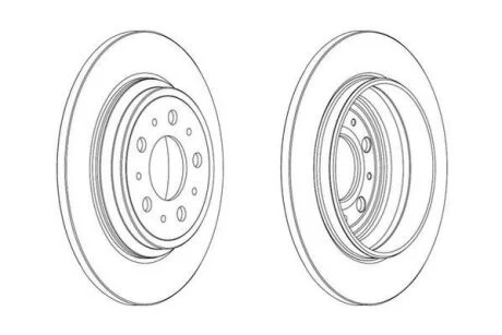 Гальмівний диск Jurid 563090JC